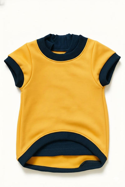 Layered-Look Crewneck Mustard