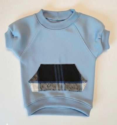 Kangroo Pocket Crewneck Blue